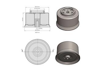 Front Air Spring Lower Piston 2405.009