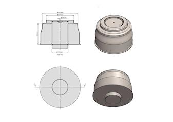 Rear Air Spring Lower Piston 2405.018