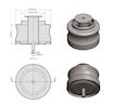 Rear Air Spring Lower Piston 2405.023