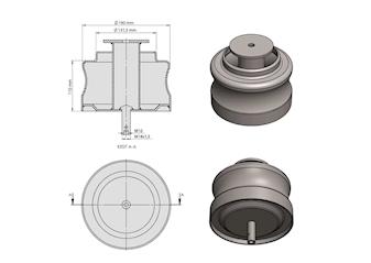 Rear Air Spring Lower Piston 2405.023