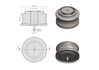 Front Air Spring Lower Piston 2405.024