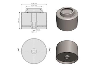 Front Air Spring Lower Piston 2405.026