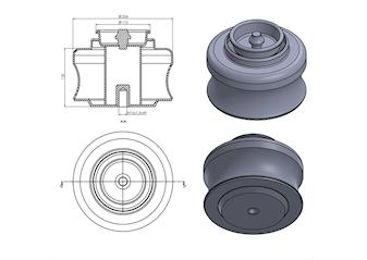 Air Spring Lower Piston 2405.032