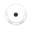 Plastic Wheel Cover White Front 22.5" 2802.075