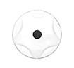 Plastic Wheel Cover White Rear 22.5" 2802.076