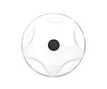 Plastic Wheel Cover White Rear 22.5" 2802.076