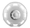 Luxury Plastic Wheel Cover White Front 17.5" 2802.079