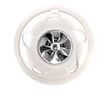 Plastic Wheel Cover White Rear Slim 16" 2802.082